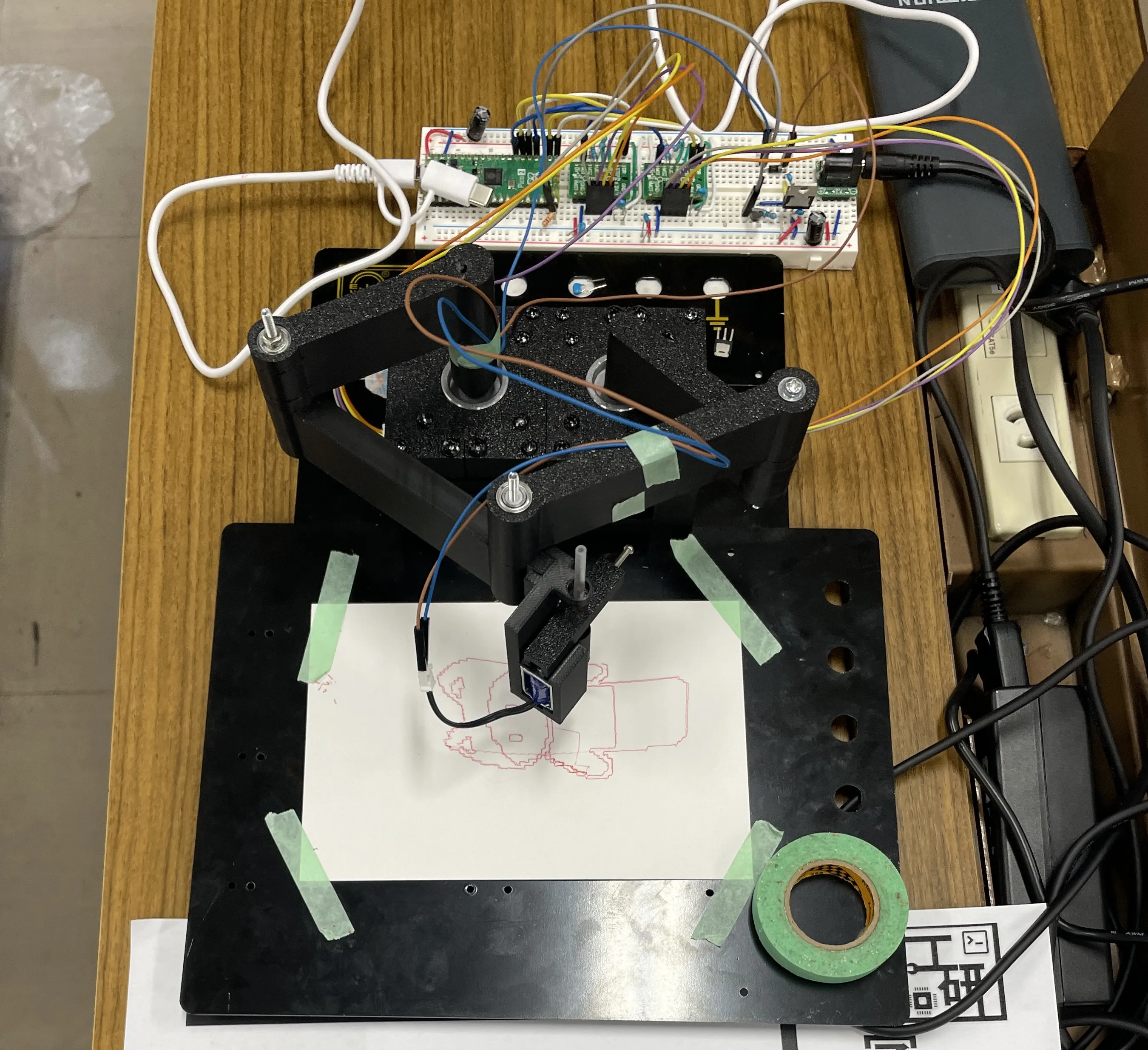 ペンプロッターを自作しました。